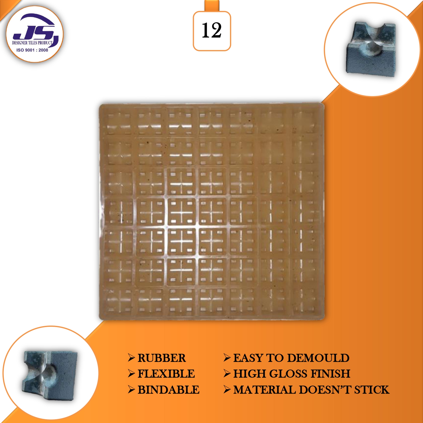 Cover Block Rubber Mould
